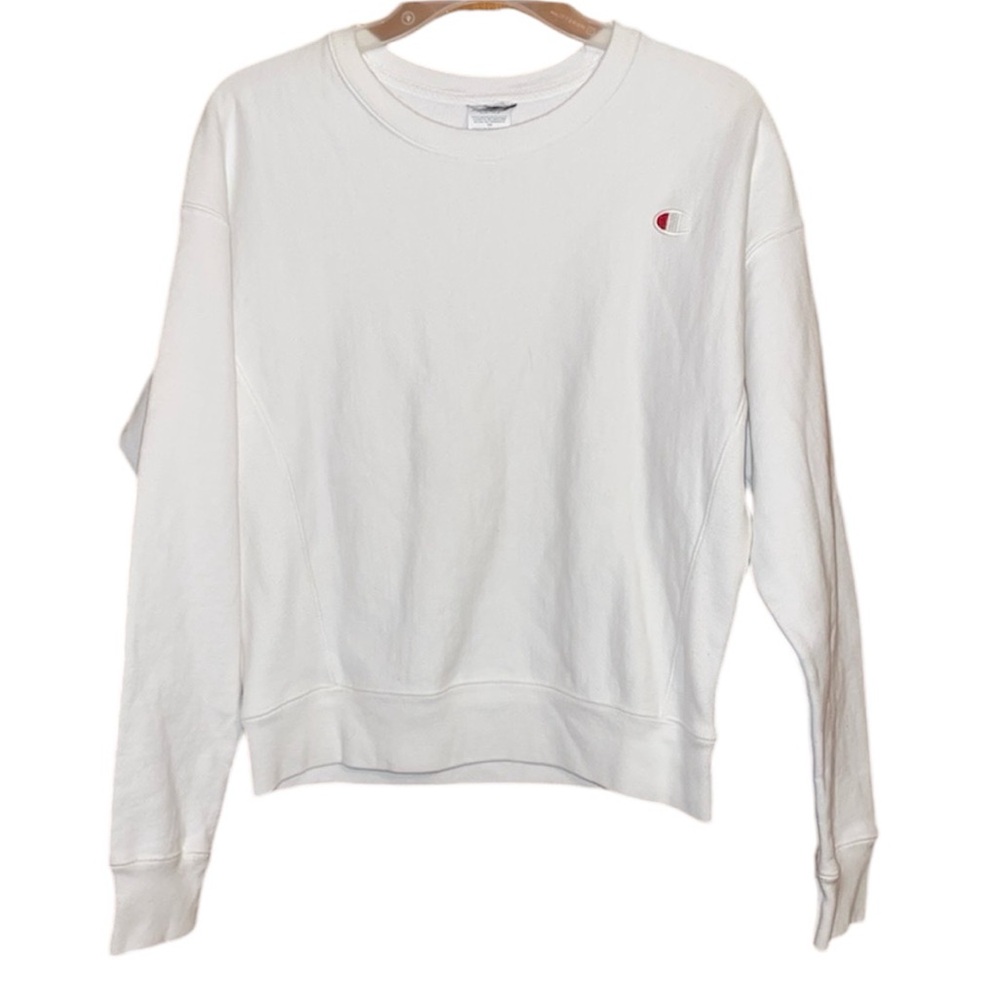•CHAMPION•NWOT WHITE REVERSE WEAVE CREW NECK SWEATESHIRT SIZE SMALL